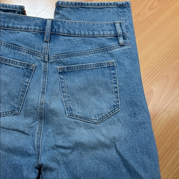 LOFT Light Blue Straight Leg Jeans with Studs - Picture 13 of 16